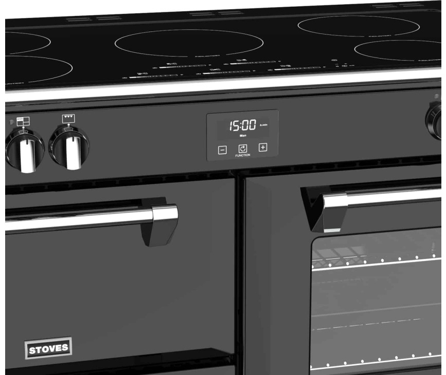 Stoves Richmond S1100 EI MK22 ZWART inductie fornuis
