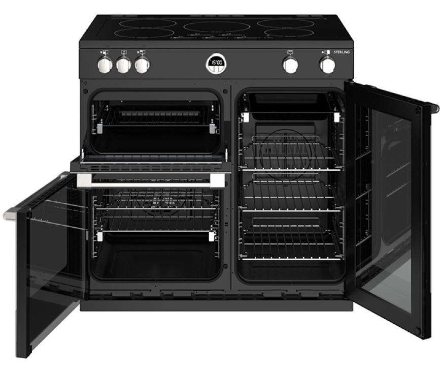Stoves STERLING S900 EI ZWART inductie fornuis