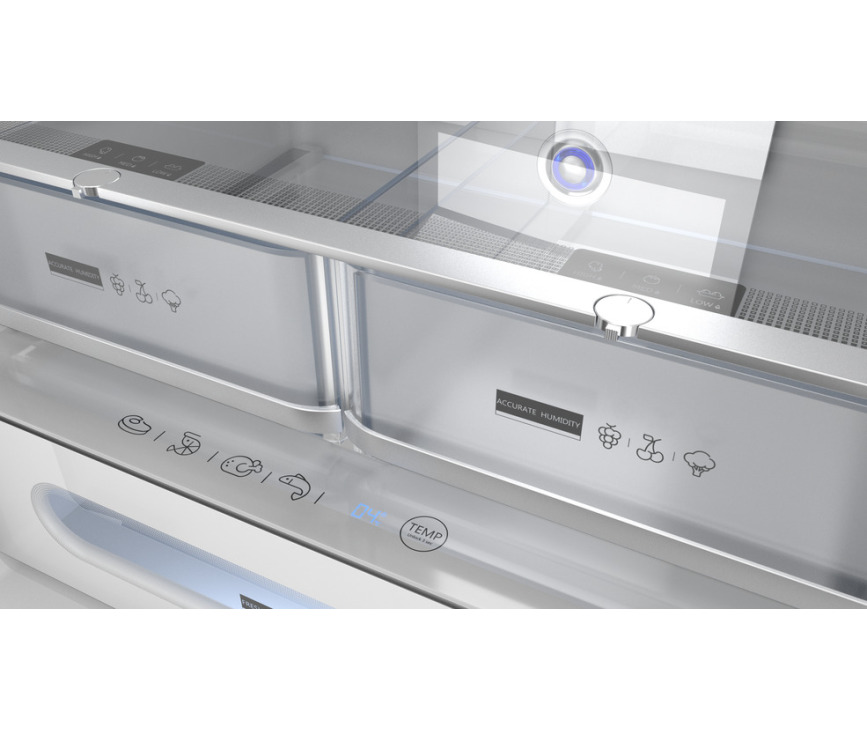 Teka RFD77820GBKEU side-by-side koelkast - zwart glas