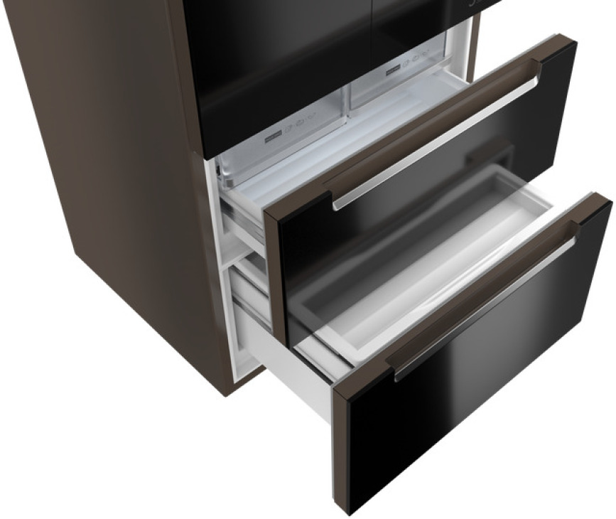 Teka RFD77820GBKEU side-by-side koelkast - zwart glas