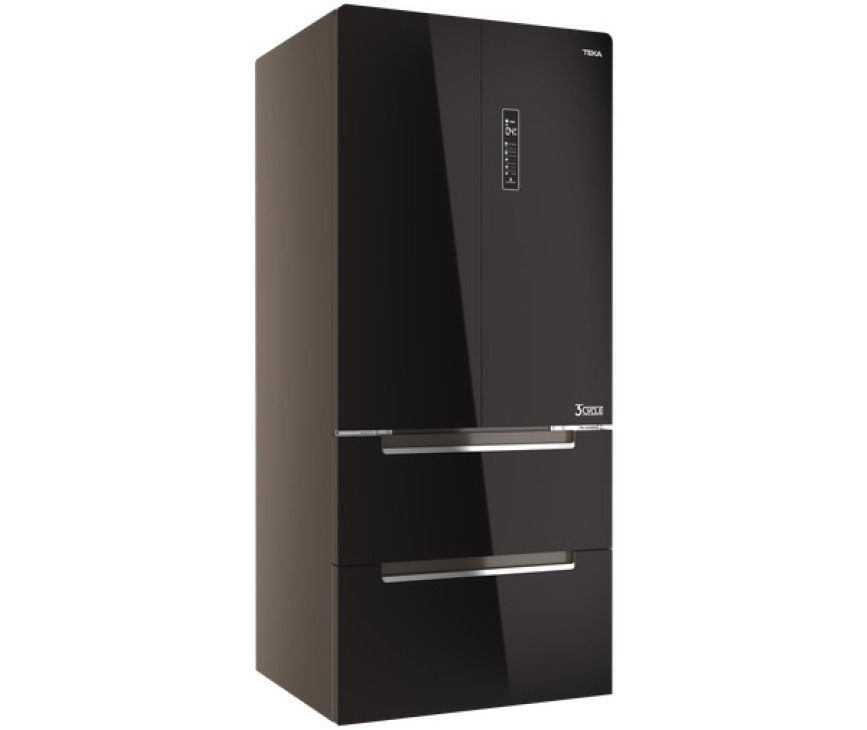 Teka RFD77820GBKEU side-by-side koelkast - zwart glas