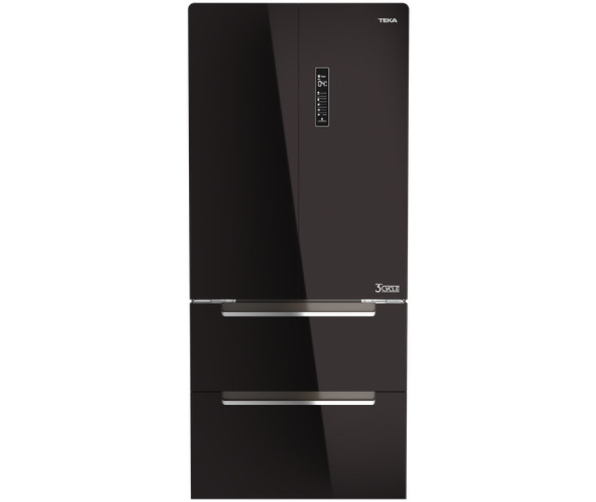 TEKA side-by-side koelkast zwart glas RFD77820GBKEU