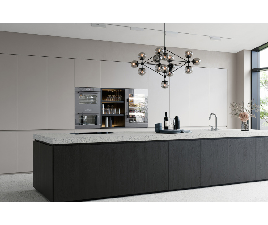 V-Zug Combair V4000 60 inbouw oven - platinum spiegelglas