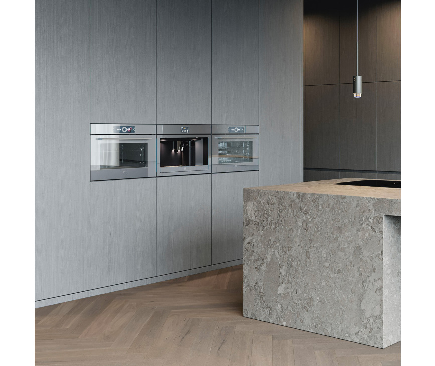 V-Zug Combair V4000 60 inbouw oven - platinum spiegelglas