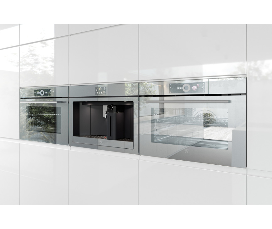 V-Zug Combair V4000 60 inbouw oven - platinum spiegelglas