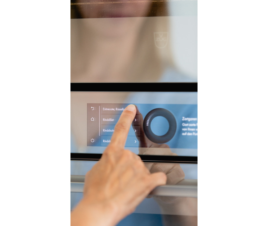 V-Zug Combair V4000 60 inbouw oven - platinum spiegelglas