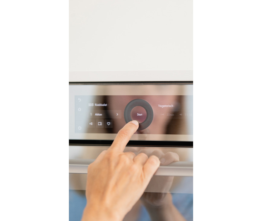 V-Zug Combair V4000 60 inbouw oven - platinum spiegelglas