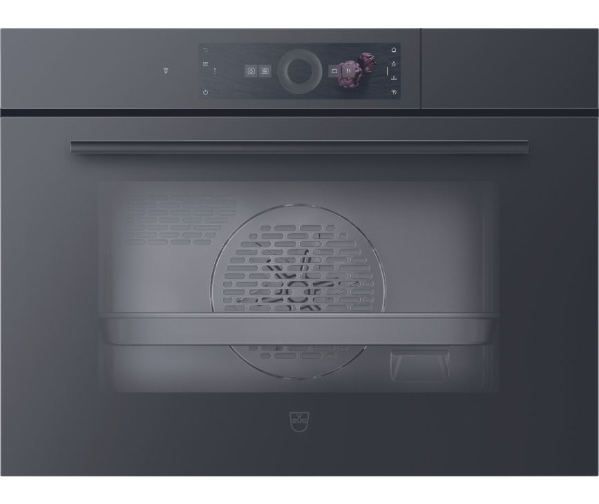 V-ZUG combi-stoomoven inbouw CombiSteamer V6000 45 zwart glas