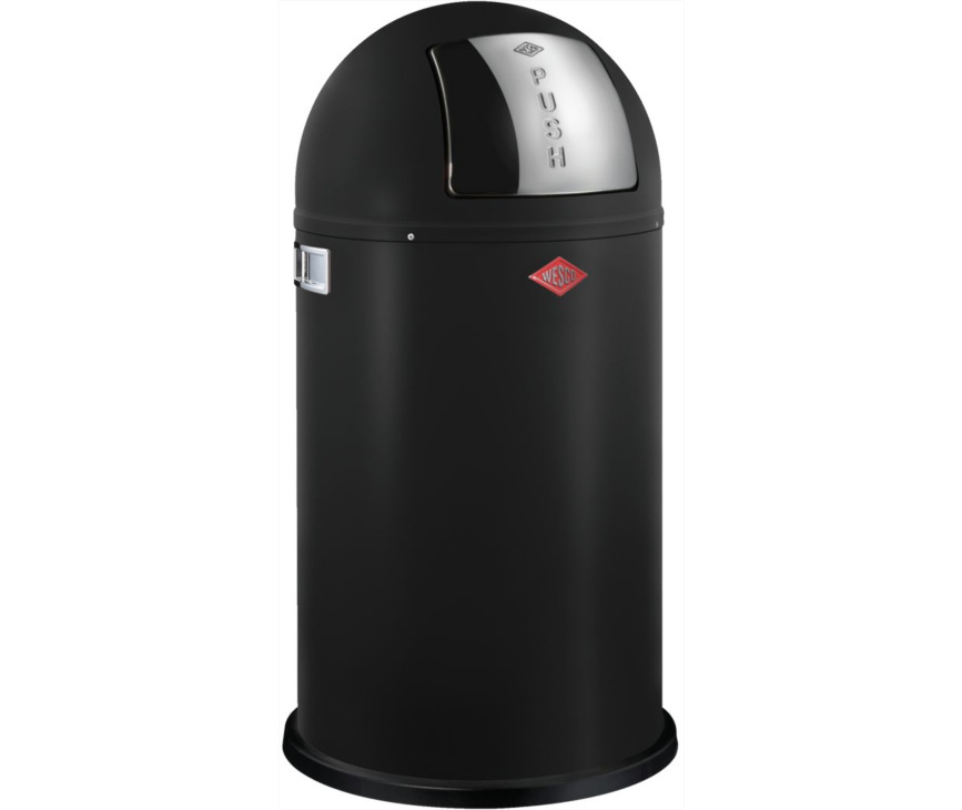 WESCO afvalbak Pushboy, mat zwart 8011548