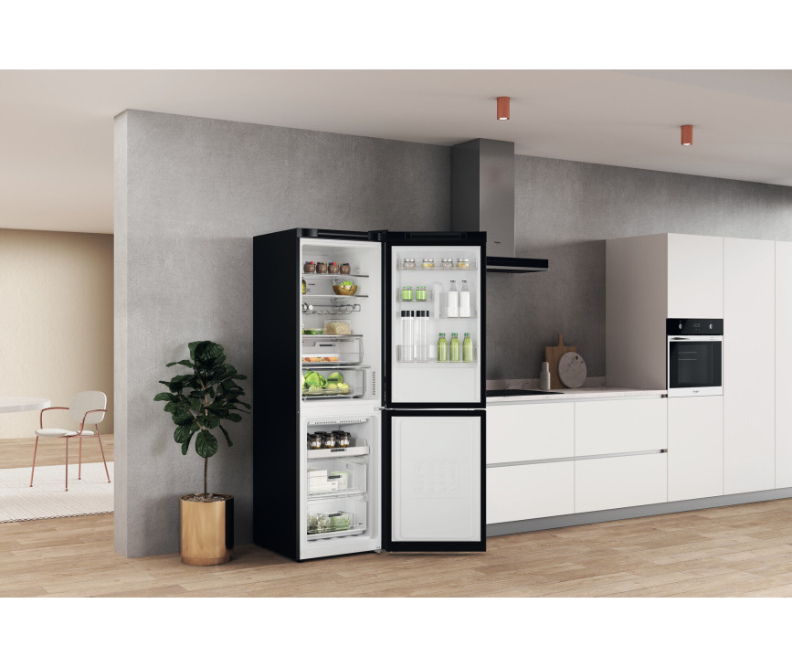 Whirlpool W7X 82O K koelkast - blacksteel 