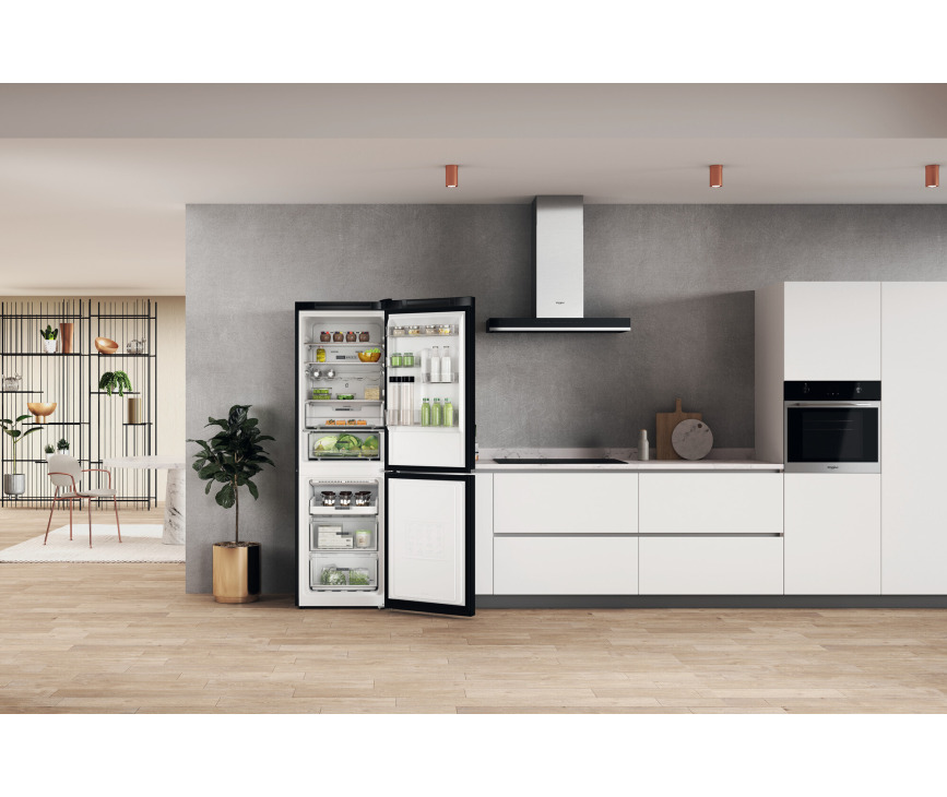 Whirlpool W7X 82O K koelkast - blacksteel 