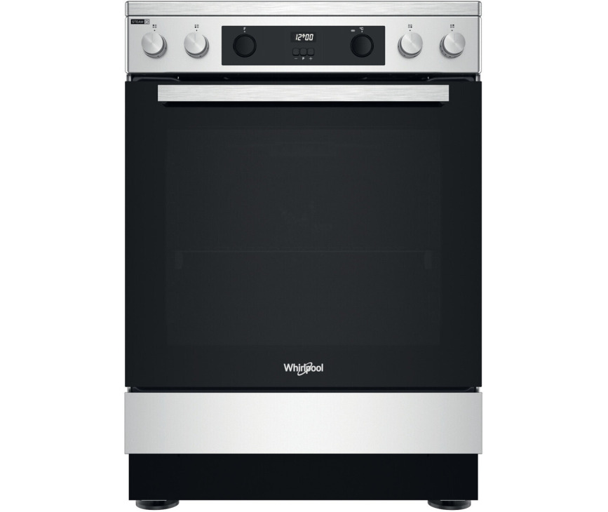 WHIRLPOOL fornuis keramisch rvs WS68V8CCXT