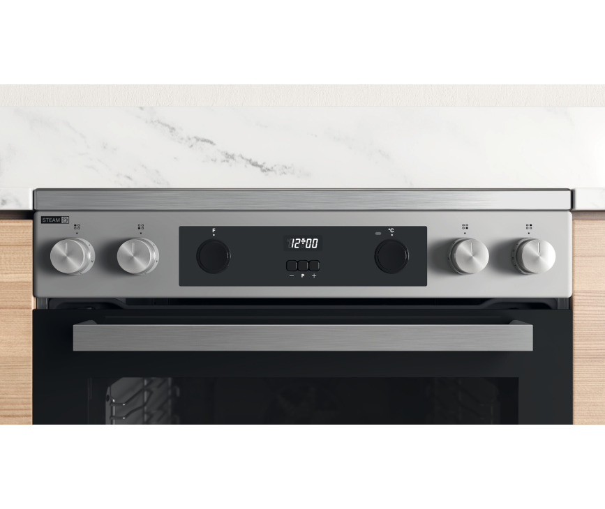Whirlpool WS68V8CCXT keramisch fornuis - rvs