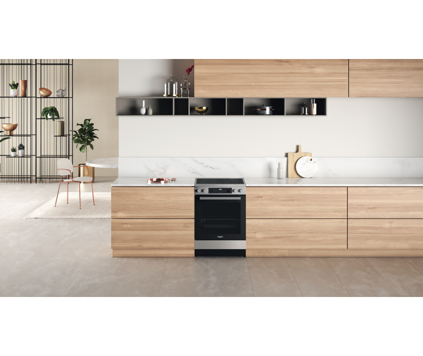 Whirlpool WS68V8CCXT keramisch fornuis - rvs