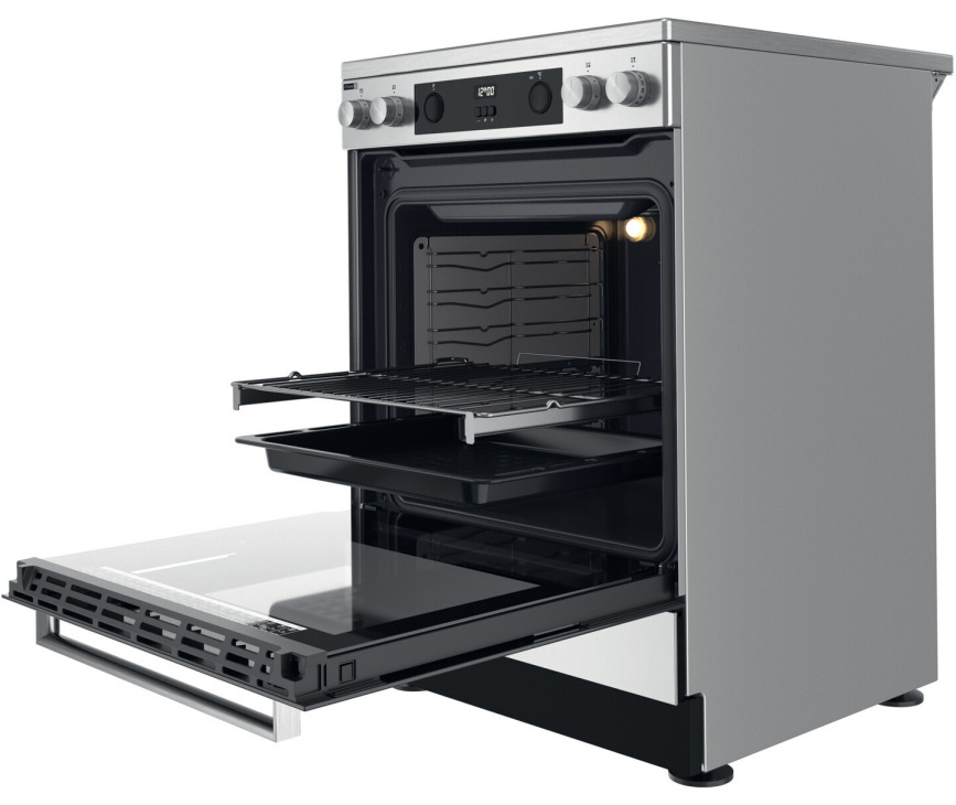 Whirlpool WS68V8CCXT keramisch fornuis - rvs