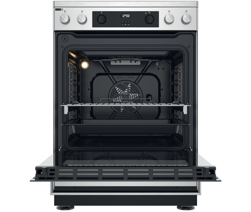Whirlpool WS68V8CCXT keramisch fornuis - rvs