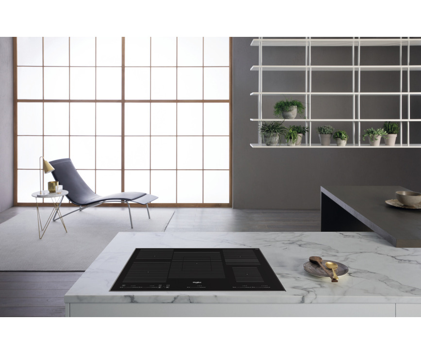 Whirlpool WT 1090 BA inbouw inductie kookplaat - 90 cm. breed