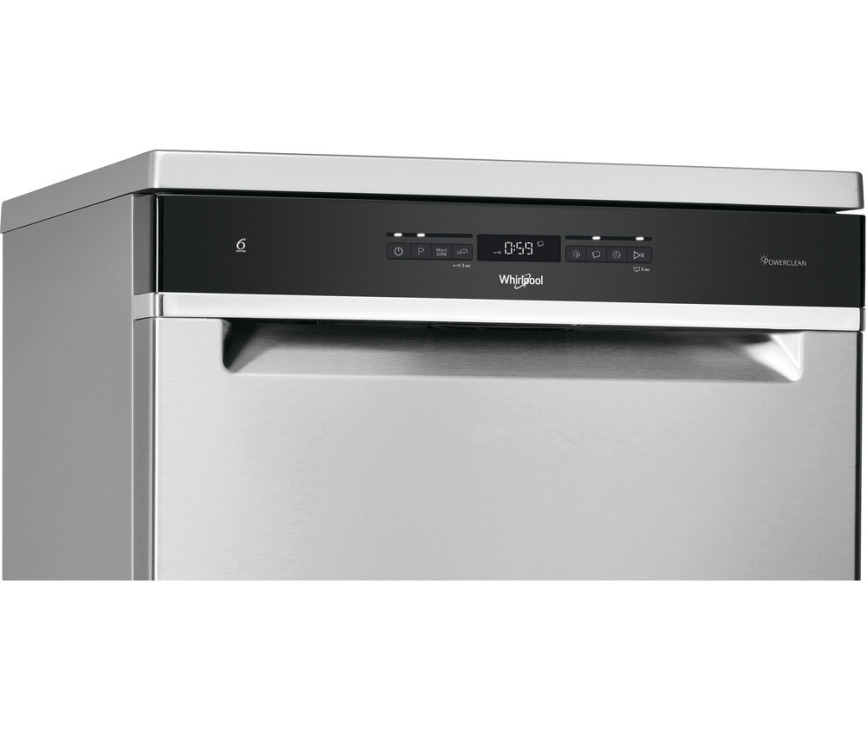 Whirlpool WFO 3T141 P X vrijstaande vaatwasser - roestvrijstaal