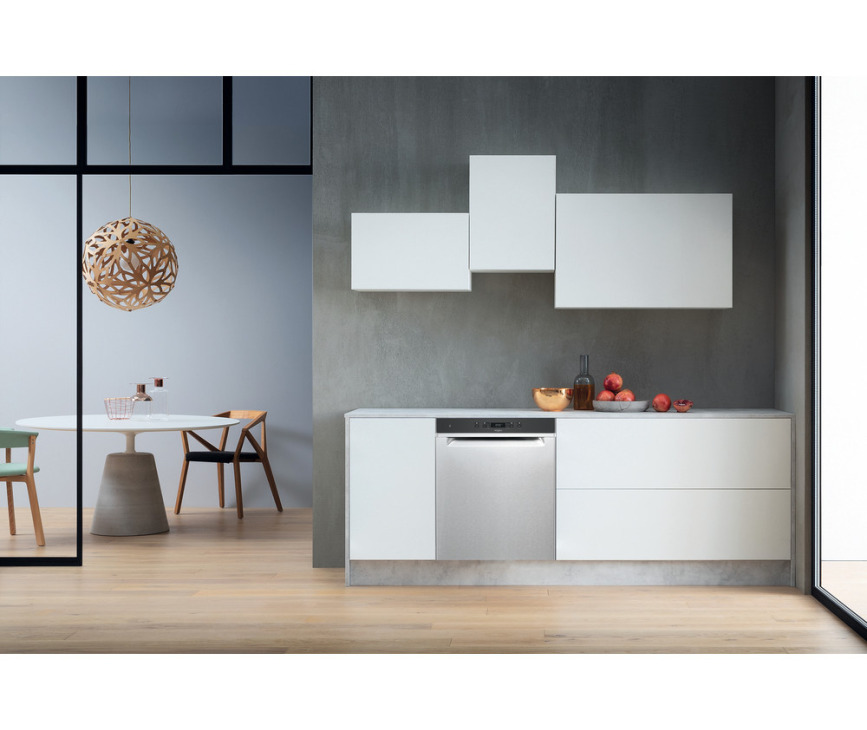Whirlpool WUC 3C33 FX onderbouw vaatwasser - roestvrijstaal