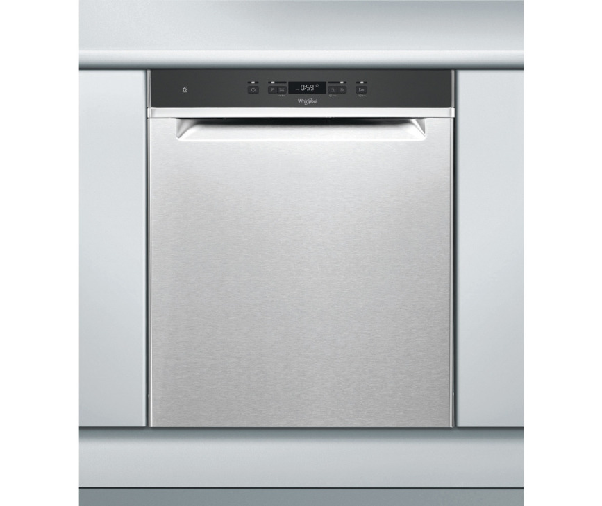 WHIRLPOOL vaatwasser onderbouw rvs WUC 3C33 FX