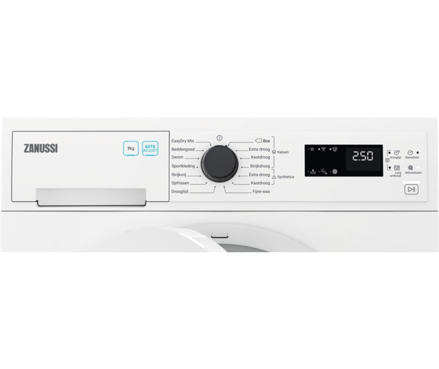 Zanussi ZDPN722SW condensdroger - 7 kg. met display