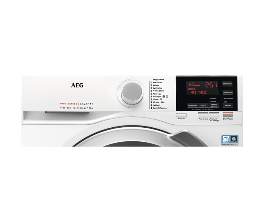 AEG L7FBREMEN wasmachine met ProSteam - 1600 toeren - 8 kg.