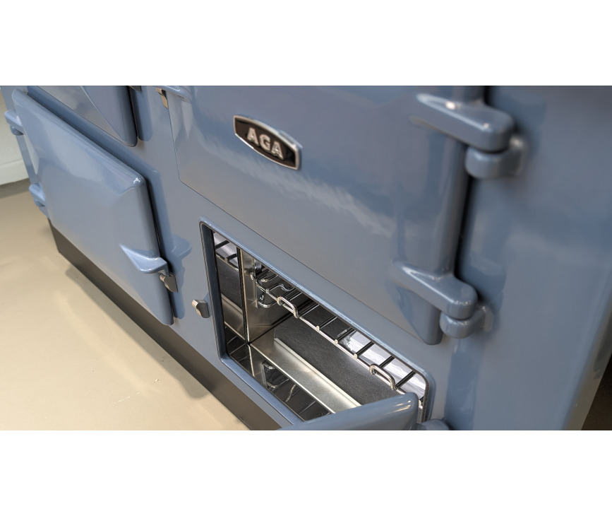 Aga ER3 110 4-deurs fornuis inductie - warme AGA - Dartmouth Blue