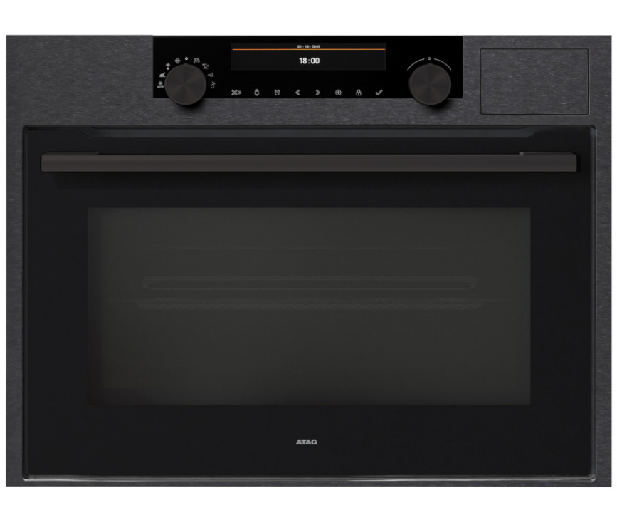 ATAG combi-stoomoven met magnetron blacksteel CSX46121D