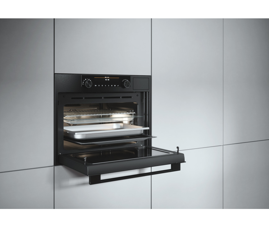 Atag CSX46121D inbouw combi-stoomoven met magnetron - blacksteel