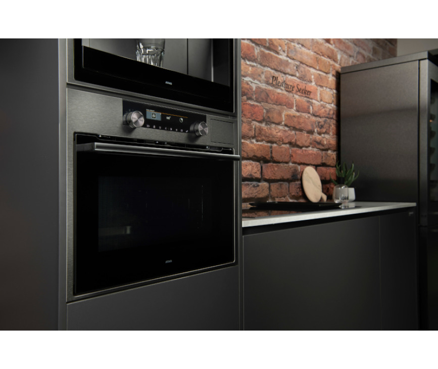 Atag CSX46121D inbouw combi-stoomoven met magnetron - blacksteel