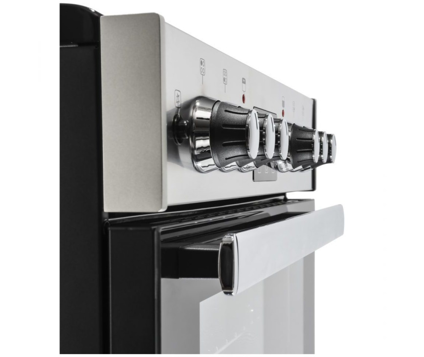 Belling Cookcentre 60 DF EU RVS gas fornuis - 60 cm. breed - dubbele oven