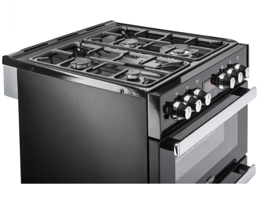 Belling Cookcentre 60 DF EU zwart gas fornuis - 60 cm. breed