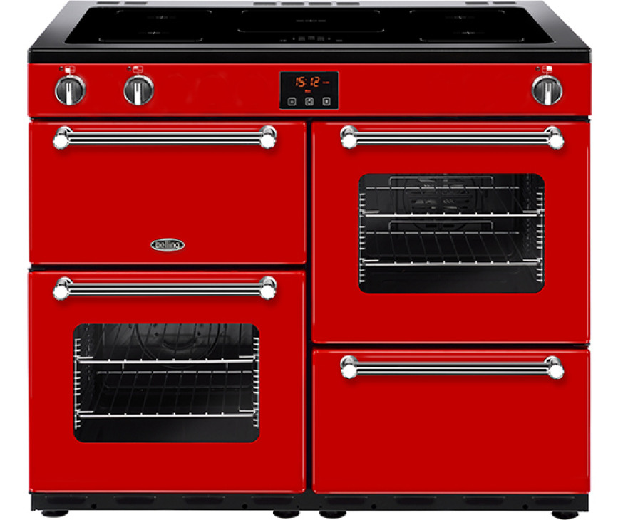 BELLING fornuis inductie Kensington 100 EI Rood