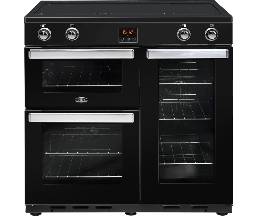 BELLING fornuis inductie Cookcentre 90 Ei zwart