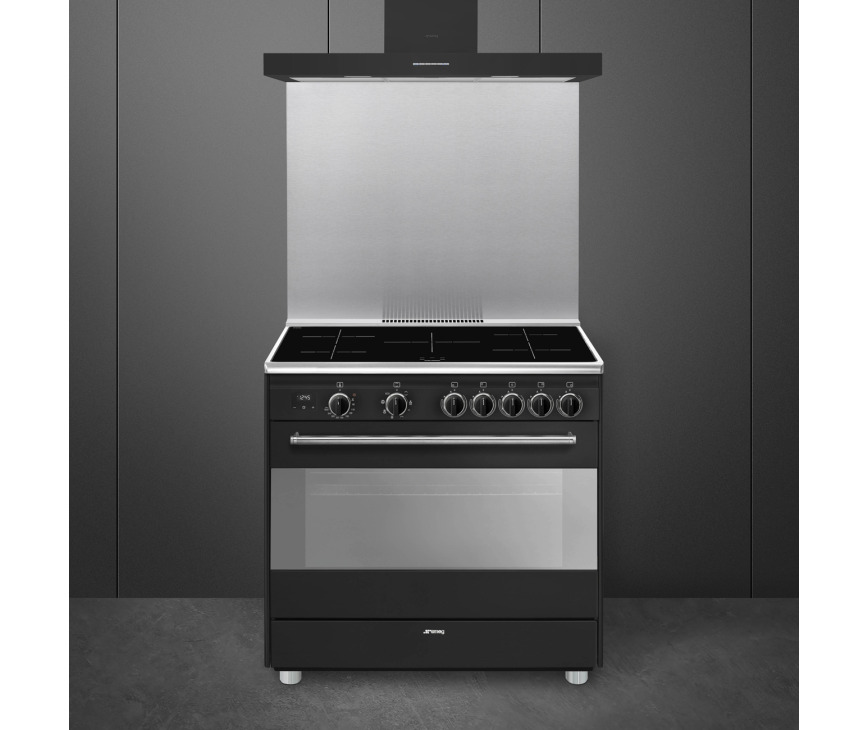 Smeg BG91IAN2 antraciet inductie fornuis