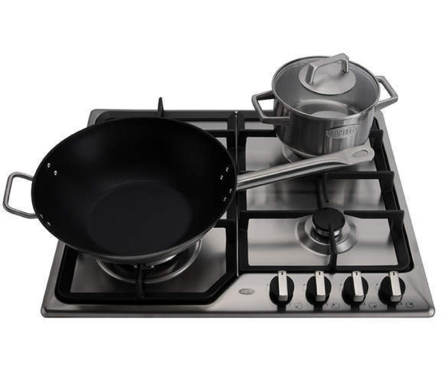 Boretti BKW601 inbouw gas kookplaat met wokbrander - 60 cm. breed