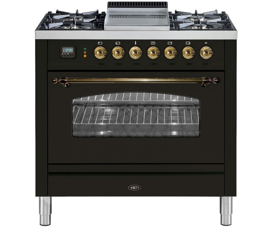 BORETTI fornuis antraciet VFPN93AN DF Dual Fuel