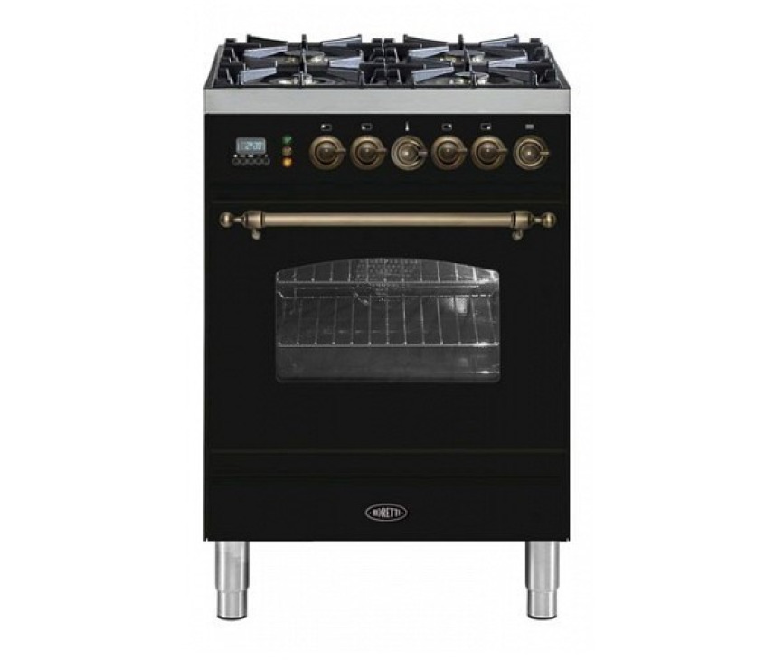 BORETTI fornuis zwart VPNO64ZW