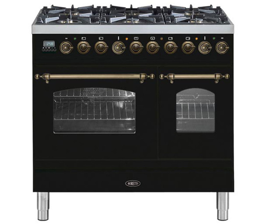 BORETTI fornuis zwart VPNO946ZW