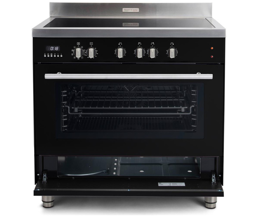Onder de oven van de Boretti MFBI901ZW bevindt zich een opberglade