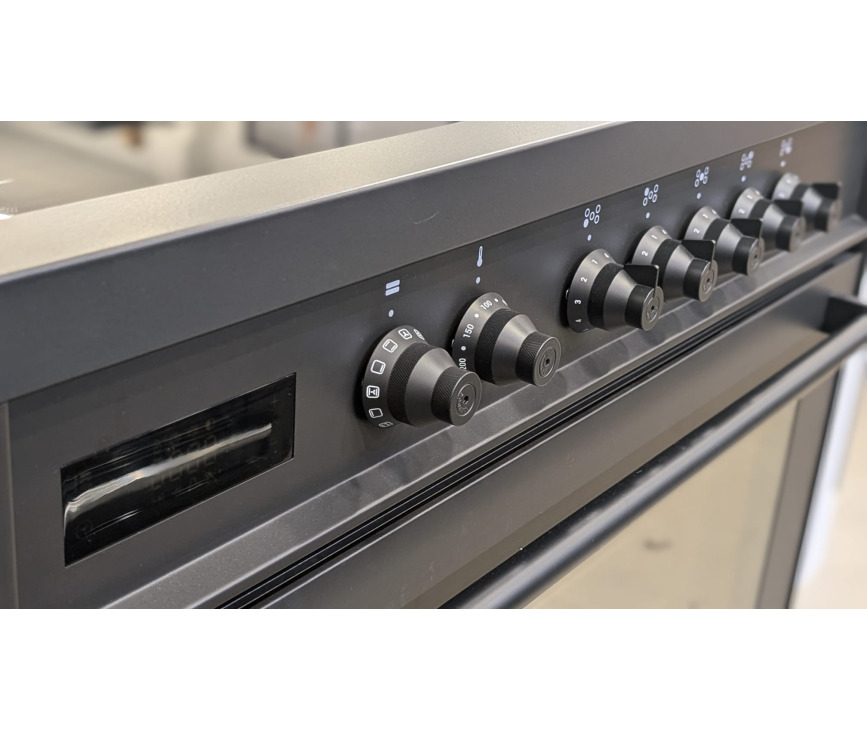 Boretti MLI95BMAT inductie fornuis met 5 inductie zones - antraciet
