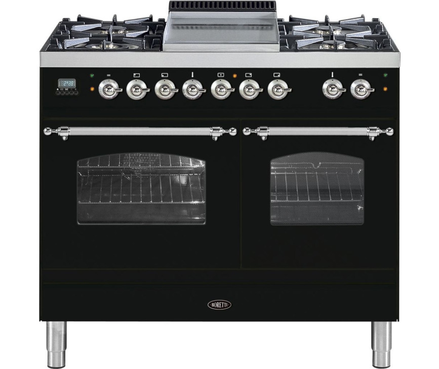 BORETTI fornuis zwart VFPNR104ZW
