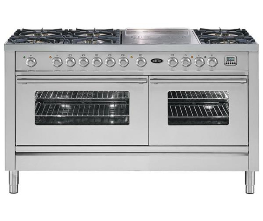 BORETTI fornuis roestvrijstaal VP150SIX