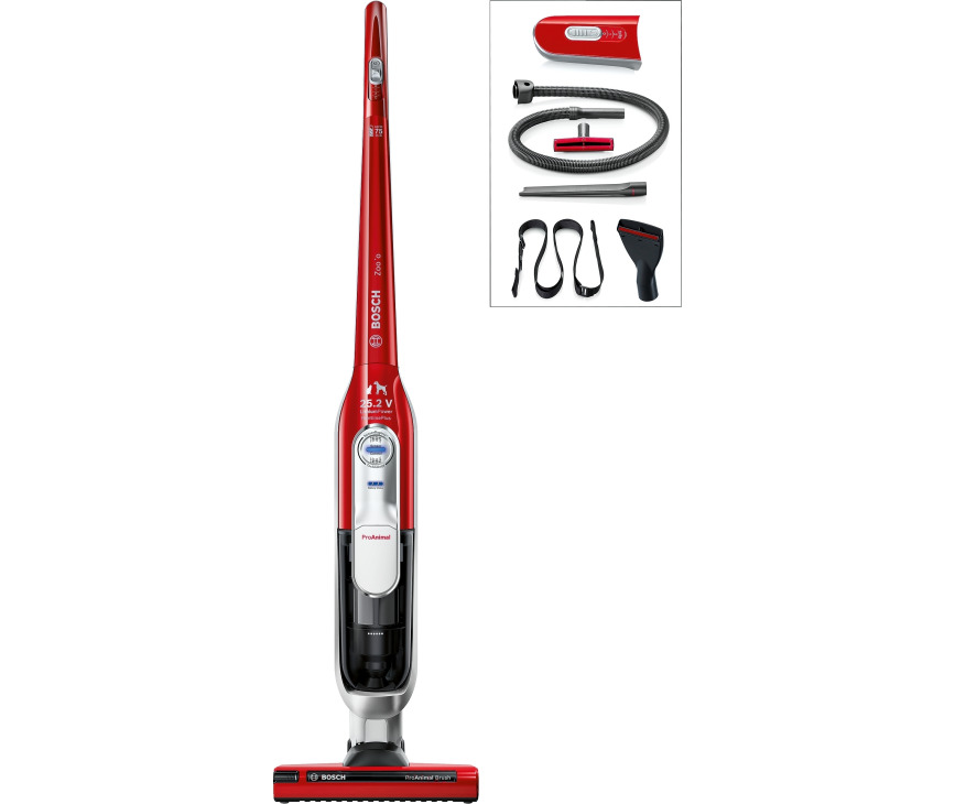 BOSCH stofzuiger rood BCH65PET Zoo'o ProAnimal