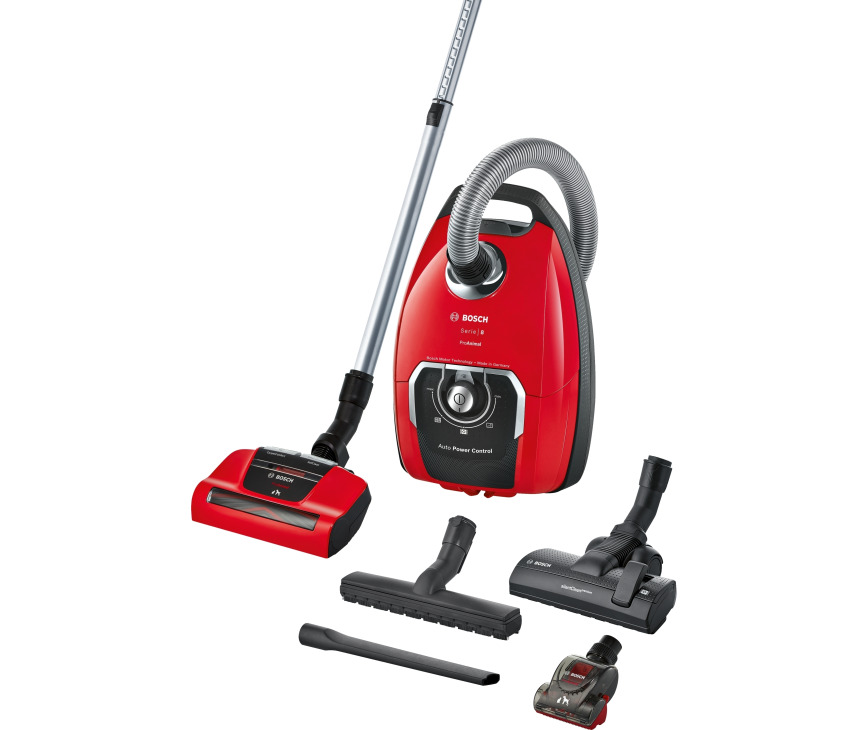 BOSCH stofzuiger rood ProAnmial BGB8PET1