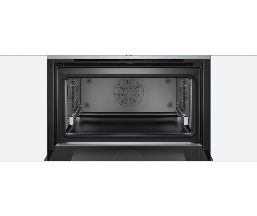 Foto van de binnenzijde van de Bosch CSG656RS1 inbouw combi stoomoven