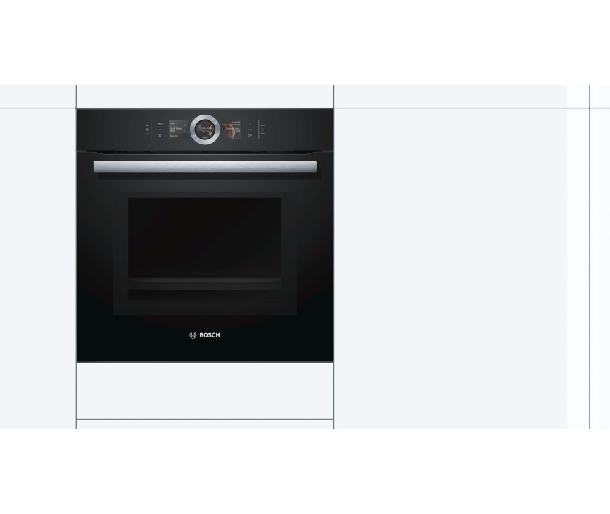 Bosch HMG6764B1 zwart inbouw oven met magnetron