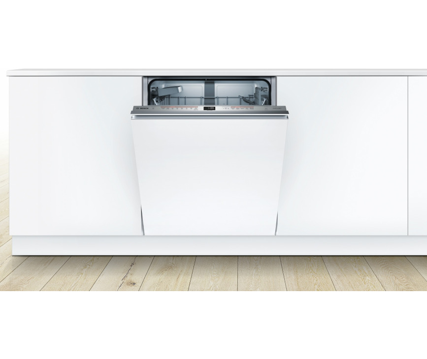 De Bosch SMV68IX01N  inbouw vaatwasser is strak in te bouwen in iedere keuken