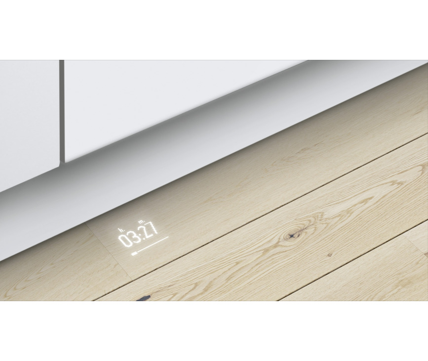 De InfoLight functie op de Bosch SMV68IX01N vaatwasser geeft actuele status van het programma weer