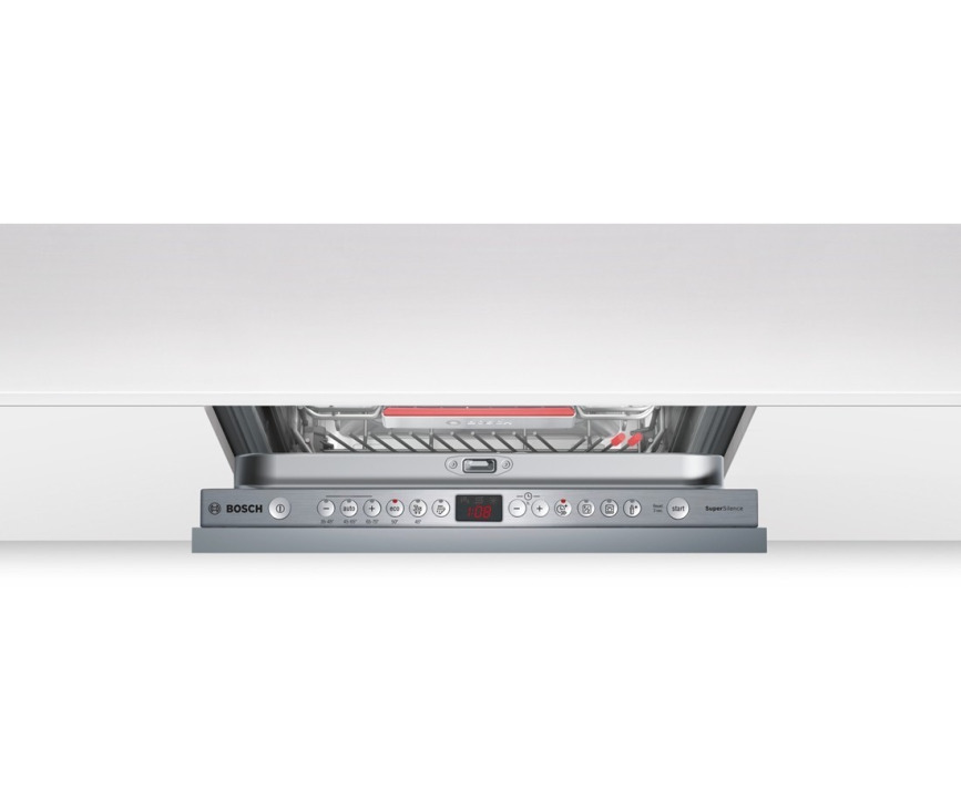 De Bosch SPV69T90EU inbouw vaatwasser heeft het bedieningspaneel bovenin